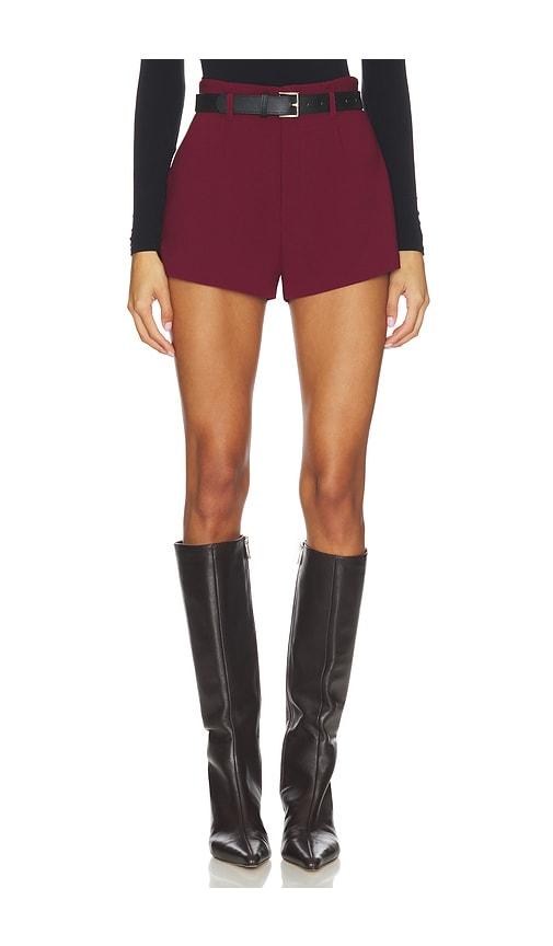 ALL THE WAYS Alia Shorts in Burgundy by ALL THE WAYS