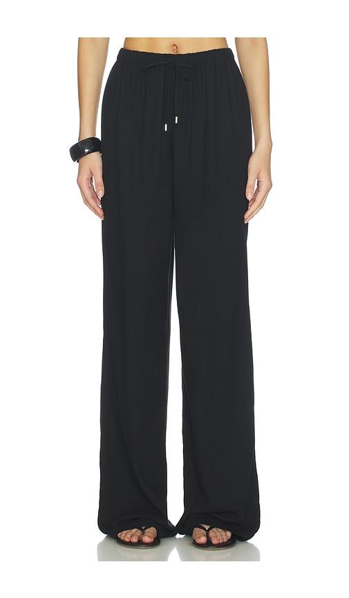 ALL THE WAYS Beth Drawstring Pant in Black by ALL THE WAYS