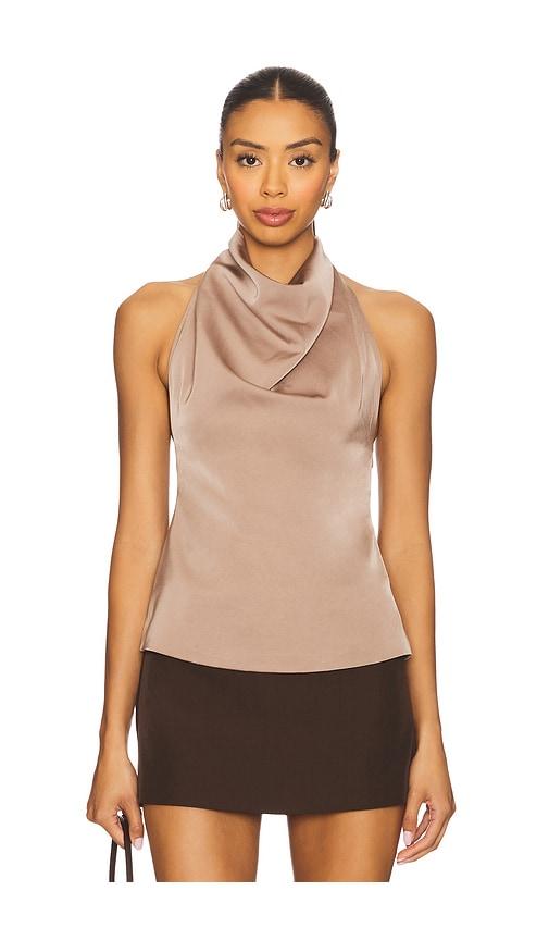 ALL THE WAYS Beth Halter Top in Nude by ALL THE WAYS