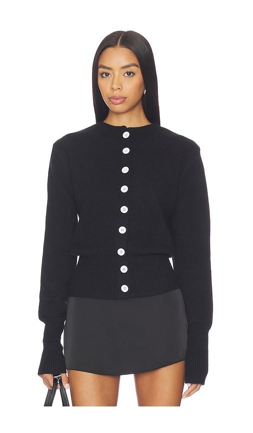 ALL THE WAYS Brittany Button Up Sweater in Black by ALL THE WAYS