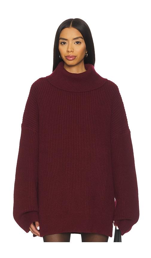 ALL THE WAYS Delta Sweater in Burgundy by ALL THE WAYS