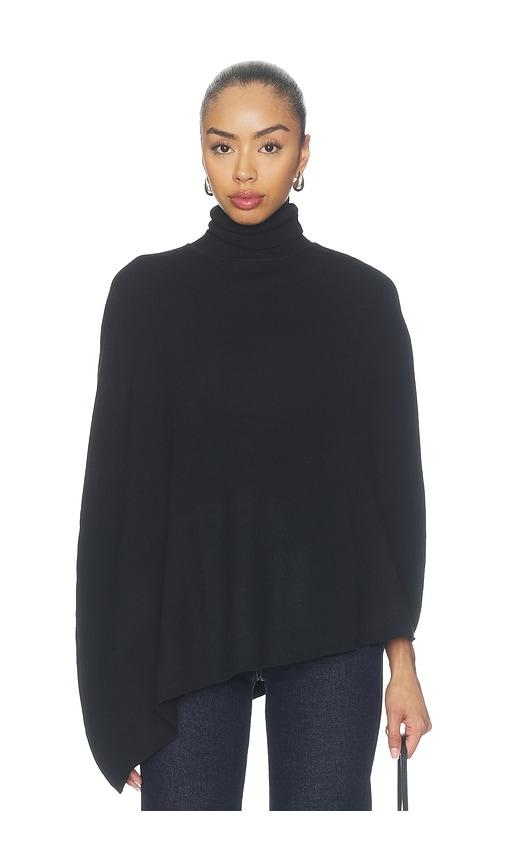 ALL THE WAYS Frankie Knit Poncho in Black by ALL THE WAYS