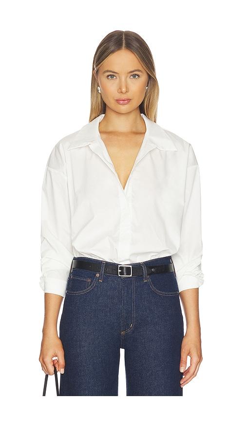 ALL THE WAYS Gwynne Bodysuit in White by ALL THE WAYS