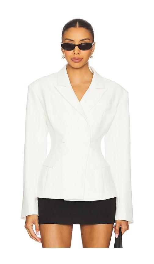 ALL THE WAYS Jelena Blazer in White by ALL THE WAYS
