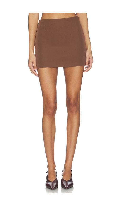ALL THE WAYS Jubilee Mini Skirt in Brown by ALL THE WAYS