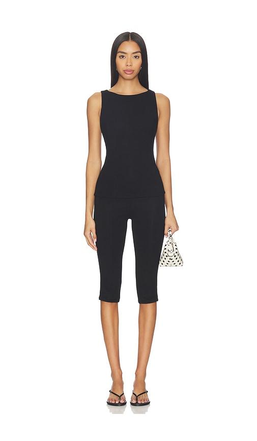 ALL THE WAYS Junia Capri Set in Black by ALL THE WAYS