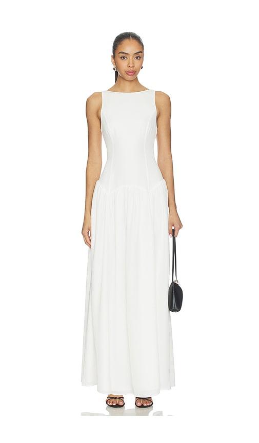 ALL THE WAYS Karoline Maxi Dress in White by ALL THE WAYS