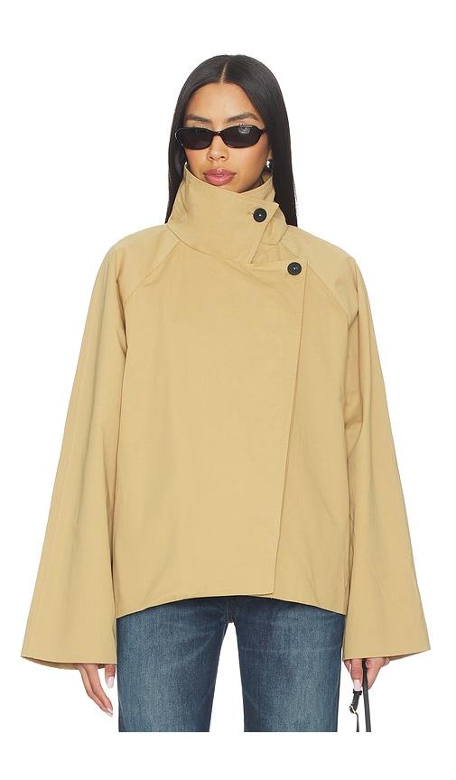 ALL THE WAYS Katlynne Trench Jacket in Tan by ALL THE WAYS