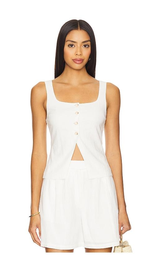 ALL THE WAYS Katy Top in White by ALL THE WAYS