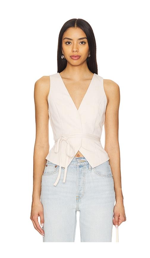 ALL THE WAYS Kenny Vest in Beige by ALL THE WAYS