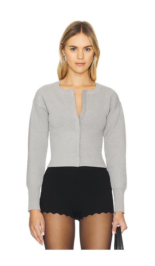 ALL THE WAYS Kourtney Cardigan in Light Grey by ALL THE WAYS