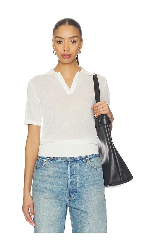 ALL THE WAYS Landry Knit Tee in Ivory by ALL THE WAYS