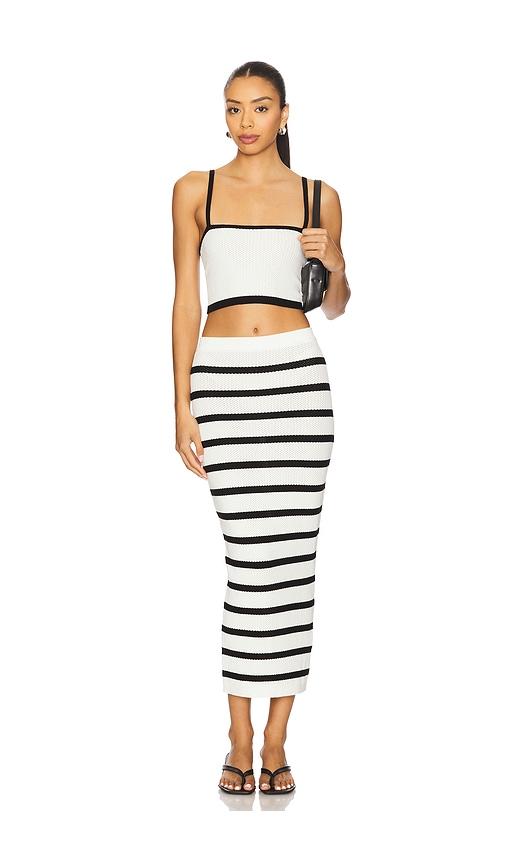ALL THE WAYS Lola Maxi Skirt Set in White by ALL THE WAYS