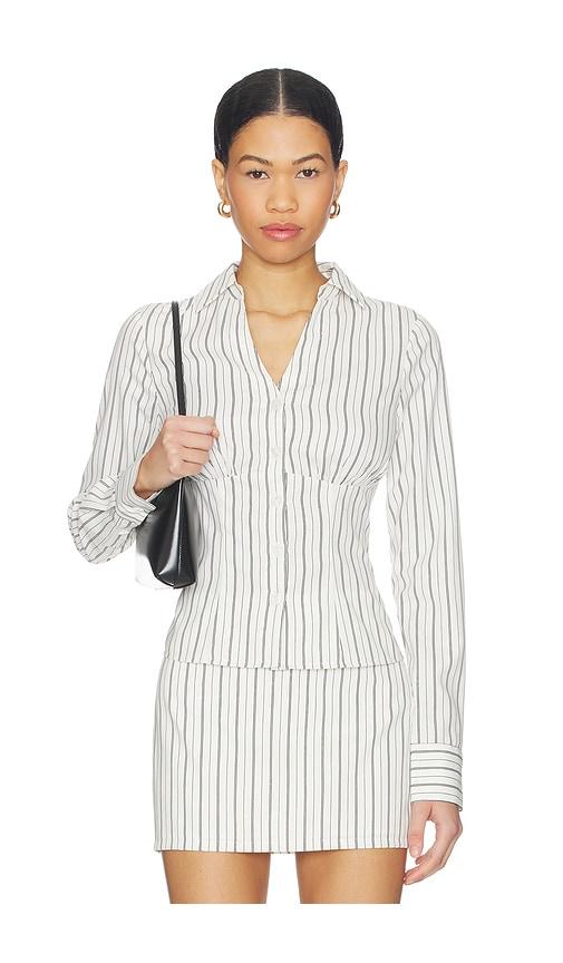 ALL THE WAYS Loretta Top in White by ALL THE WAYS