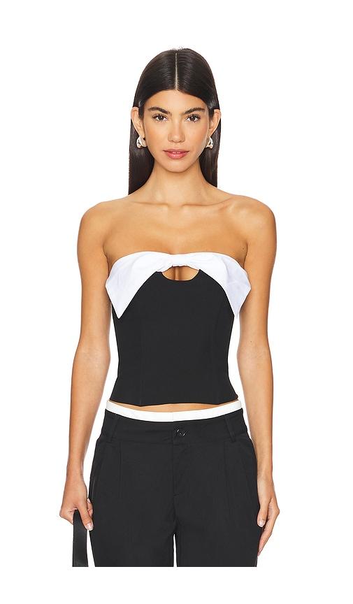 ALL THE WAYS Mila Tube Top in Black by ALL THE WAYS