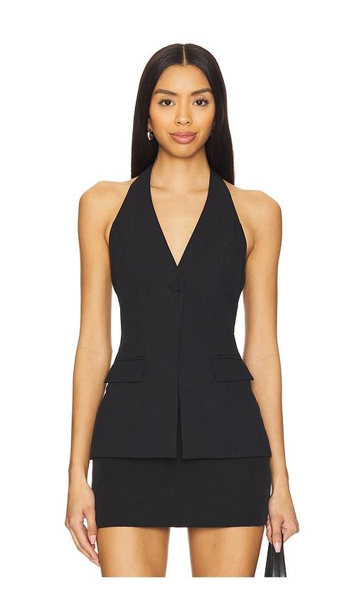 ALL THE WAYS Natalyna Vest in Black by ALL THE WAYS