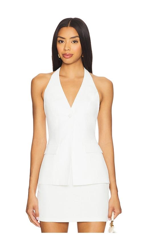 ALL THE WAYS Natalyna Vest in White by ALL THE WAYS