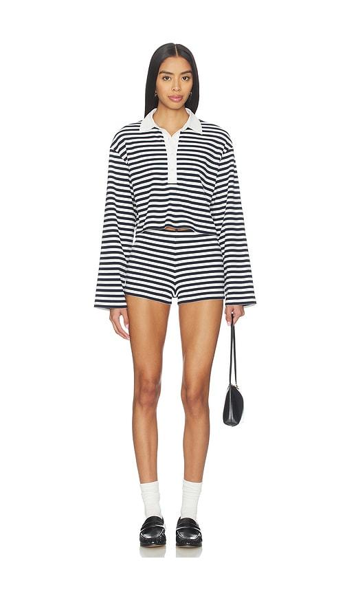 ALL THE WAYS Palmer Short Set in Navy,White by ALL THE WAYS