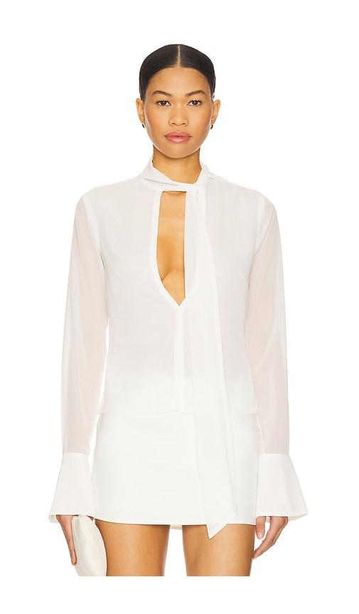 ALL THE WAYS Pennie Top in White by ALL THE WAYS