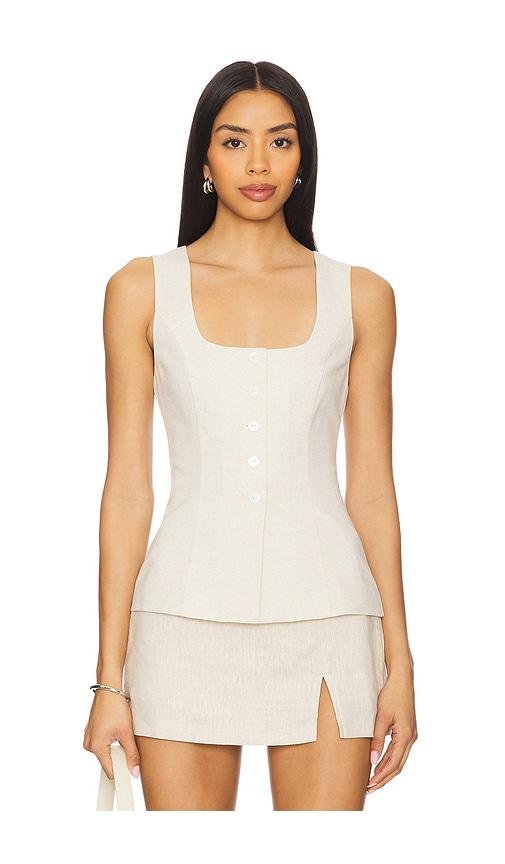 ALL THE WAYS Perri Top in Neutral by ALL THE WAYS
