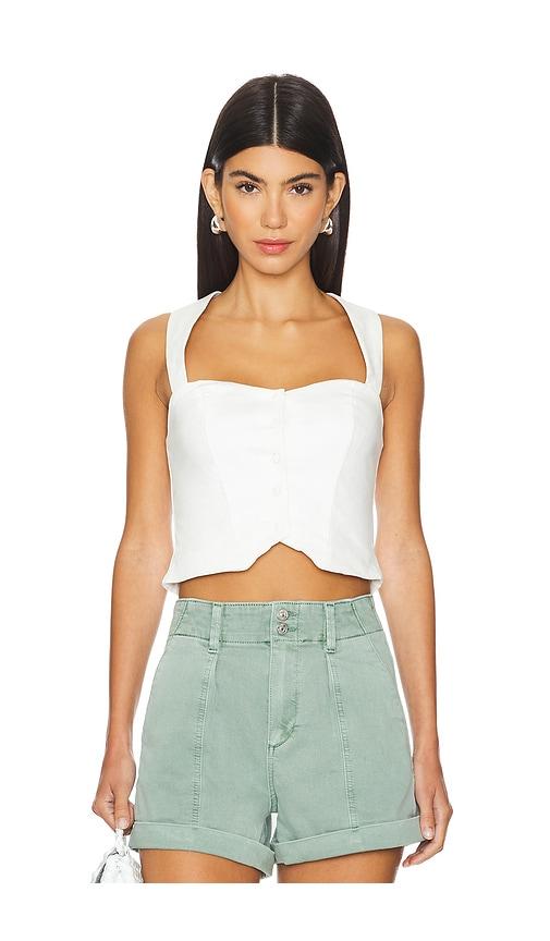 ALL THE WAYS Pia Top in White by ALL THE WAYS