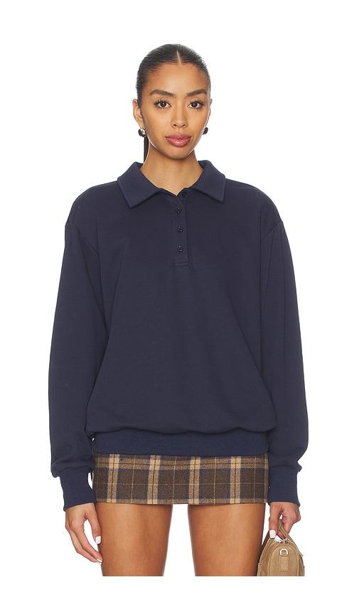 ALL THE WAYS Rana Polo Top in Navy by ALL THE WAYS