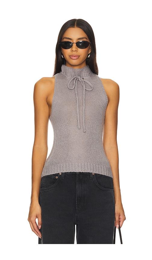 ALL THE WAYS Suki Knit Top in Grey by ALL THE WAYS