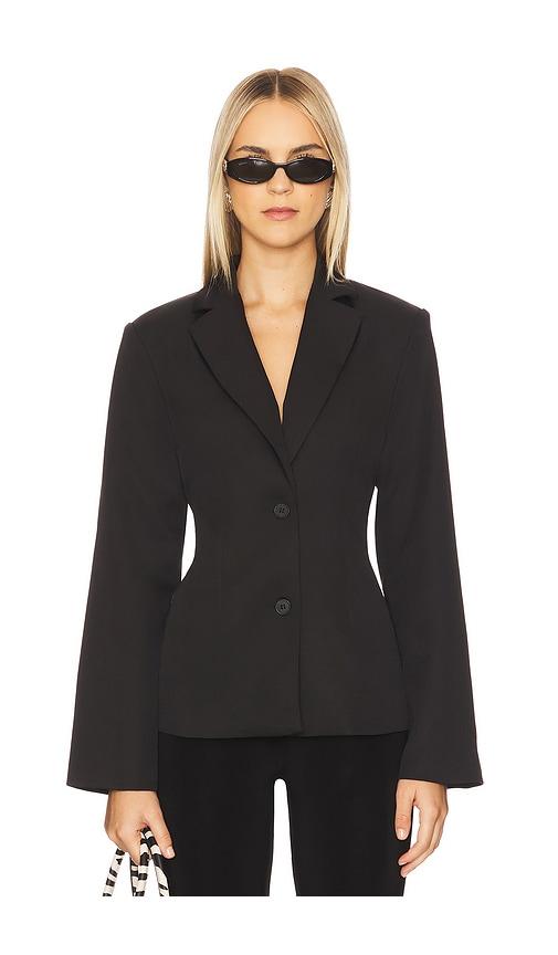 ALL THE WAYS Valerie Open Back Blazer in Black by ALL THE WAYS