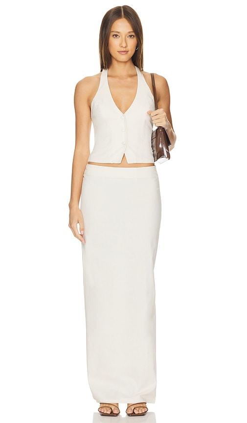 ALL THE WAYS Zephyra Skirt Set in Ivory by ALL THE WAYS