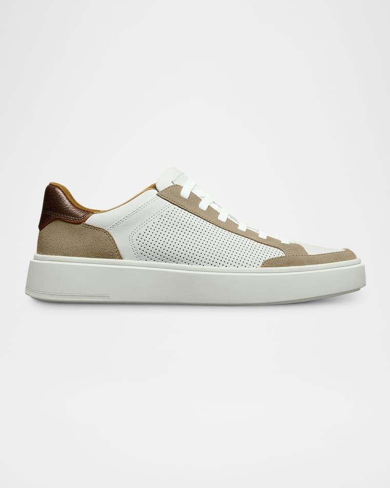 Men's Oliver Perforated Leather Slip-On Sneakers by ALLEN EDMONDS