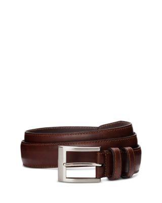 Men's Wide Basic Leather Dress Belt by ALLEN EDMONDS
