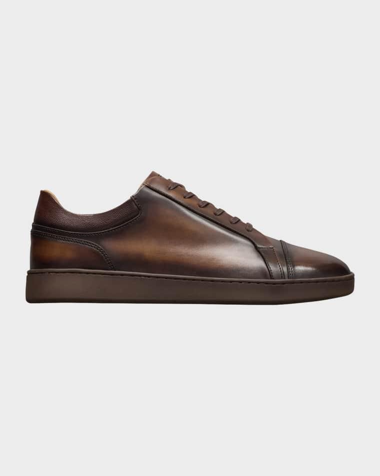 Men's Chambers Leather Cap-Toe Low-Top Sneakers by ALLEN EDMONDS RESERVE