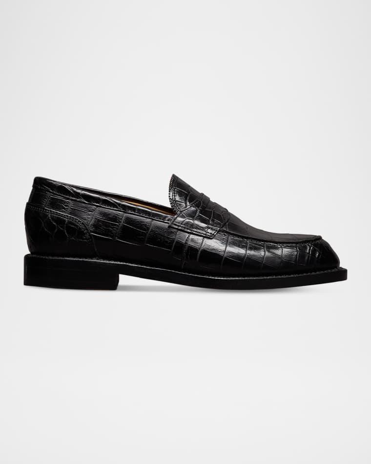 Men's Miller Reserve Croc-Embossed Leather Penny Loafers by ALLEN EDMONDS RESERVE