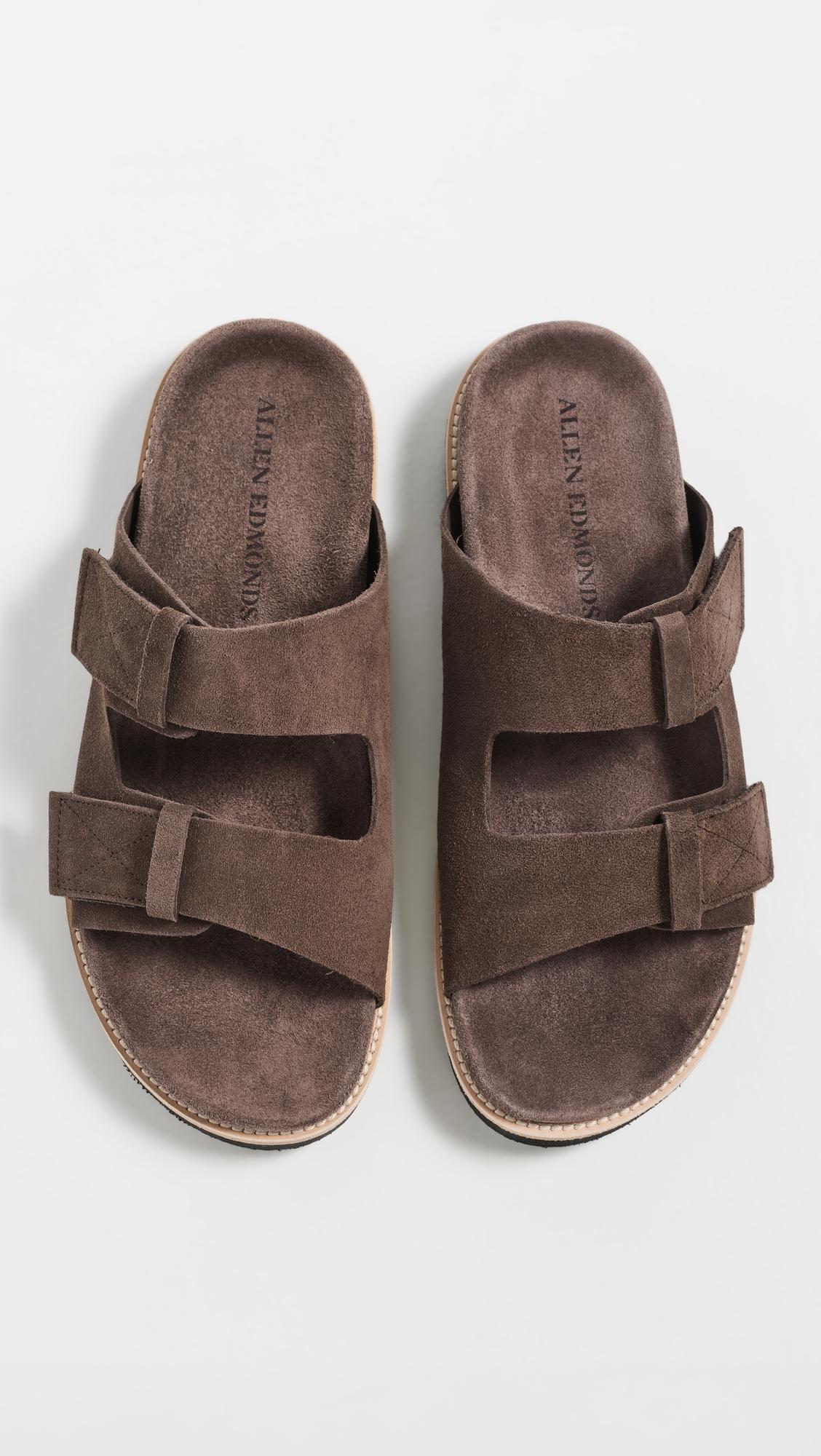 Seagrove Suede Two Strap Sandals by ALLEN EDMONDS