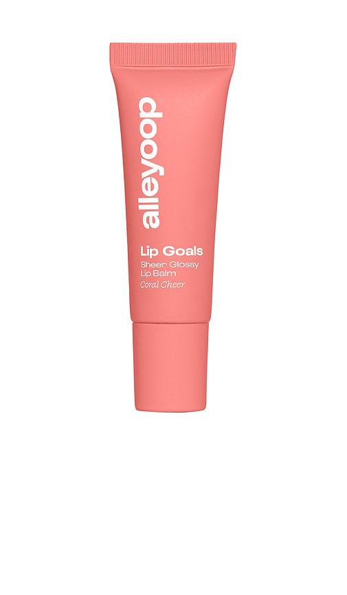 Alleyoop Lip Goals Glossy Balm in Coral Cheer by ALLEYOOP