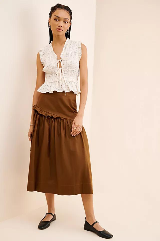 Allina Liu Hanami Midi Skirt by ALLINA LIU