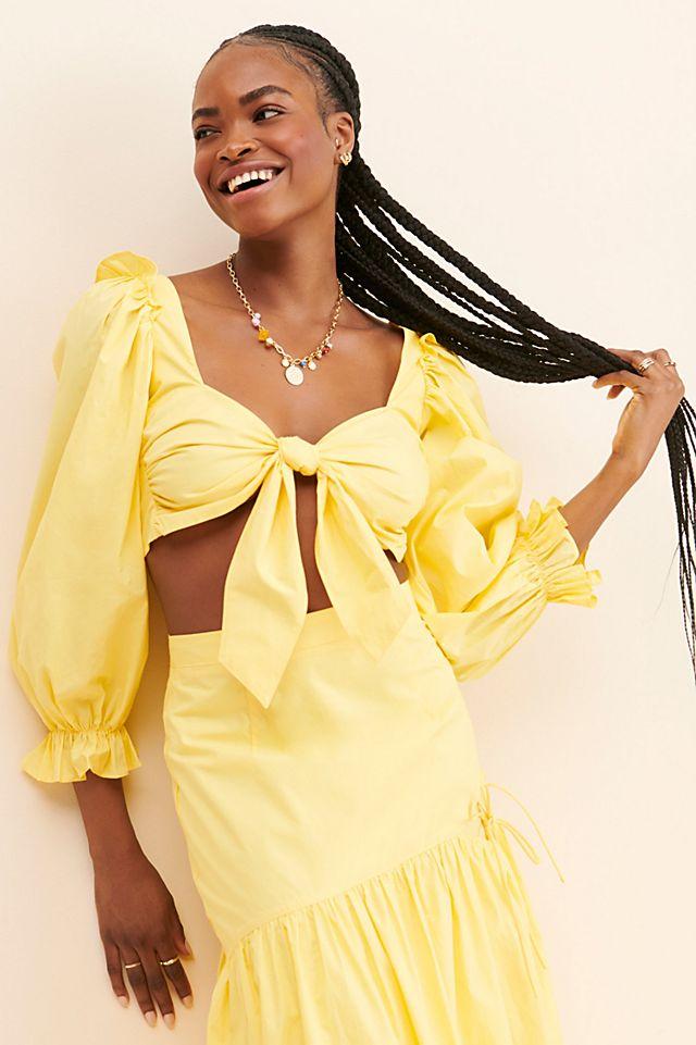 Allina Liu Sunshine Sol Crop Top by ALLINA LIU Allina Liu Sunshine Sol Crop Top by ALLINA LIU