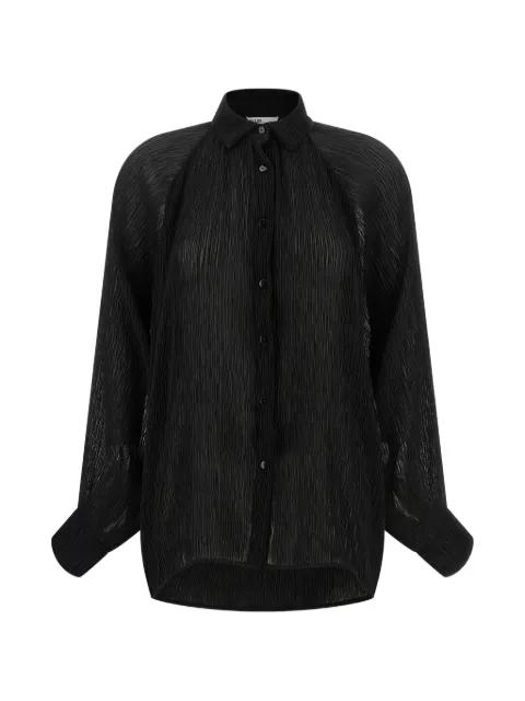 pleated button shirt by ALLIS BEACHWEAR
