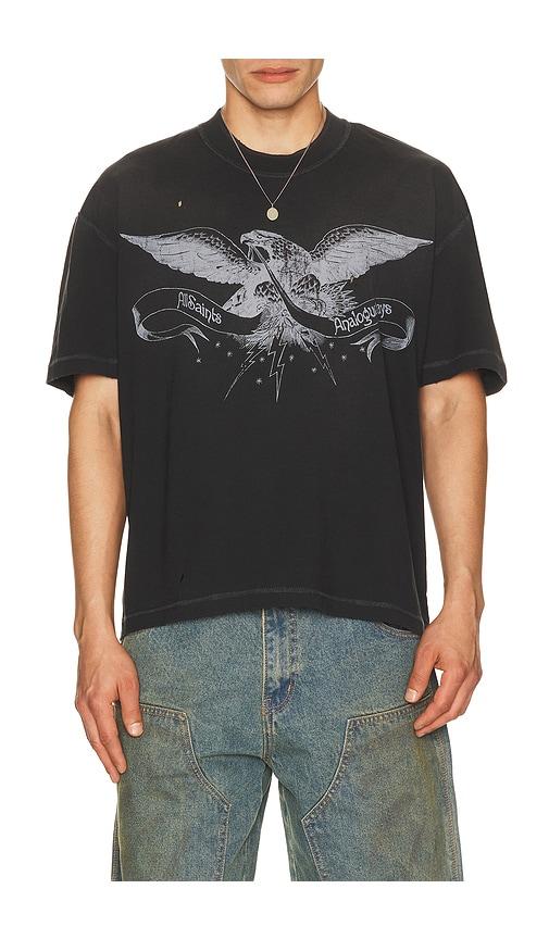 ALLSAINTS Aeterna Crew Tee in Black by ALLSAINTS