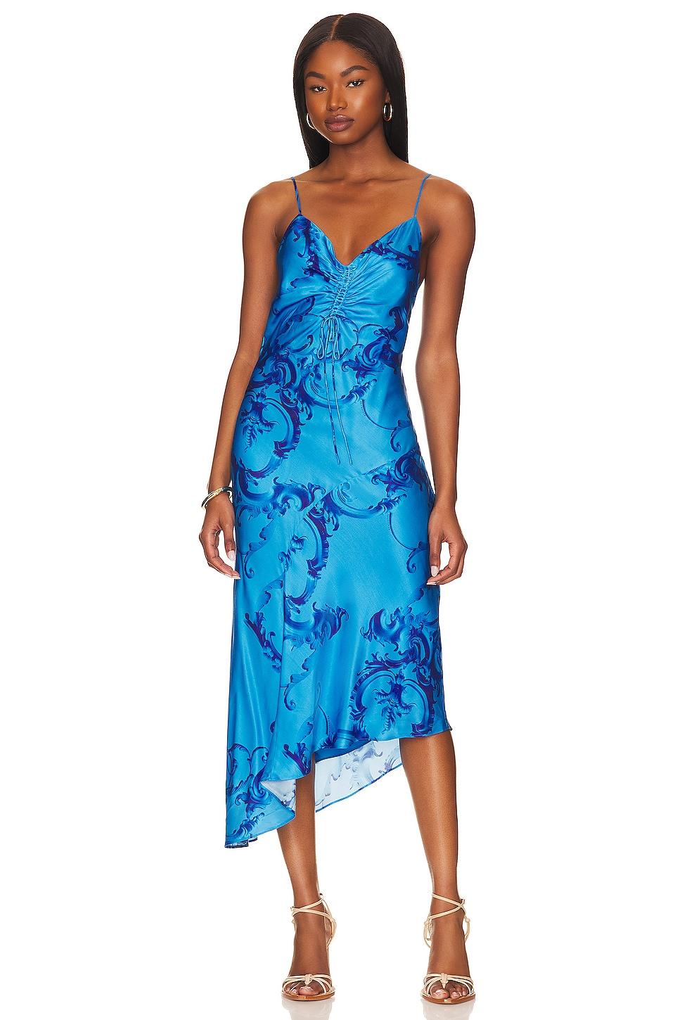 ALLSAINTS Alexia Isabella Dress in Blue by ALLSAINTS