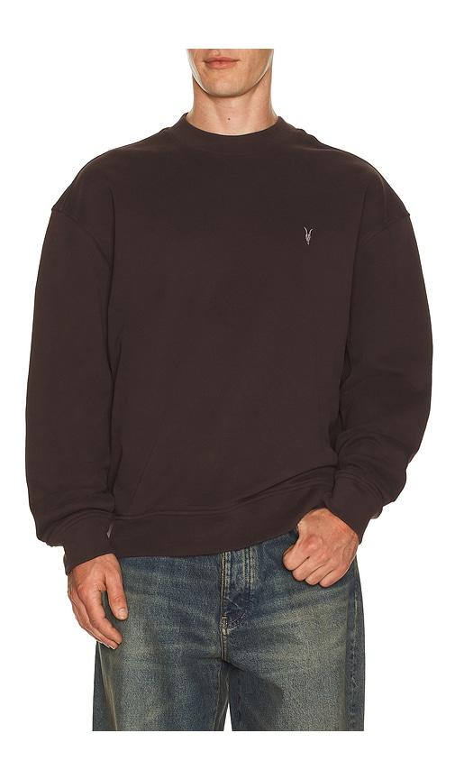 ALLSAINTS Asher Crew Neck Sweater in Brown by ALLSAINTS