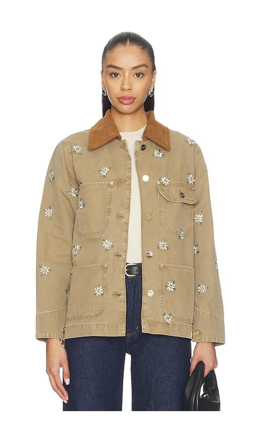 ALLSAINTS Bex Denim Jacket in Tan by ALLSAINTS
