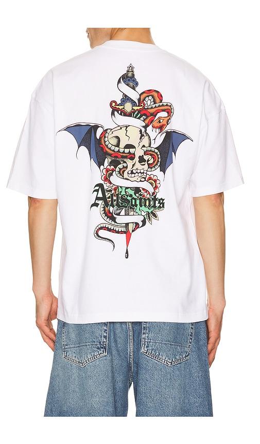 ALLSAINTS Blade Crew Tee in White by ALLSAINTS