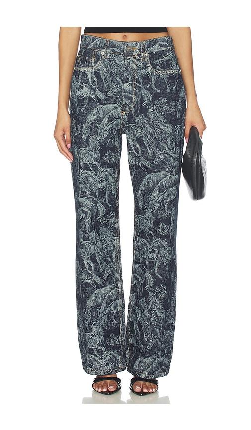 ALLSAINTS Blake Wide Leg in Navy by ALLSAINTS