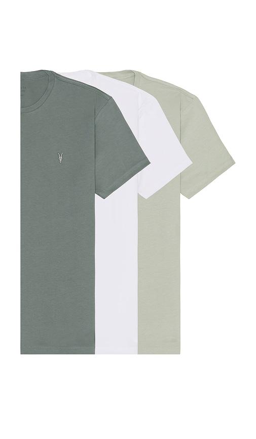 ALLSAINTS Brace Crew 3 Pack Tee in Blue,White by ALLSAINTS