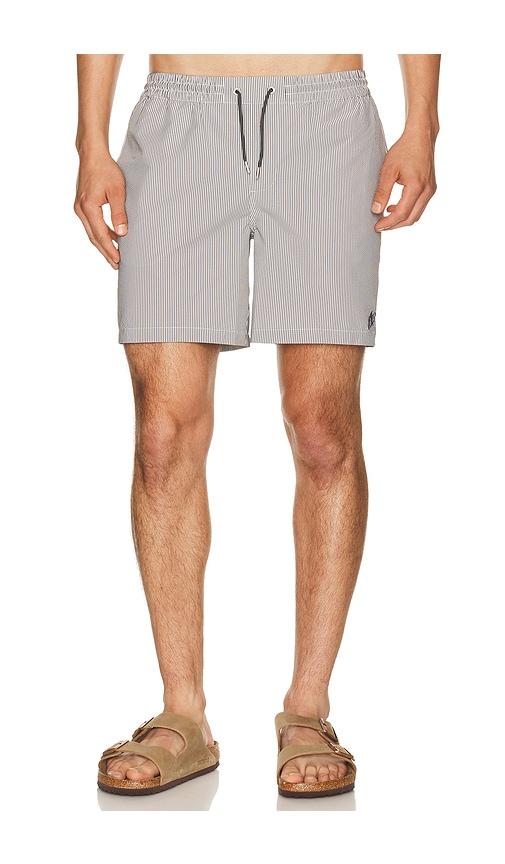 ALLSAINTS Ciper Stripe Swimshort in White by ALLSAINTS