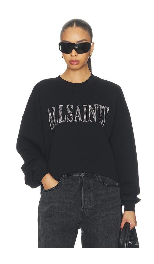 ALLSAINTS Dash Lila Sweatshirt in Black by ALLSAINTS