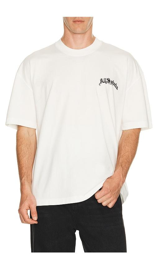 ALLSAINTS Descent Tee in White by ALLSAINTS