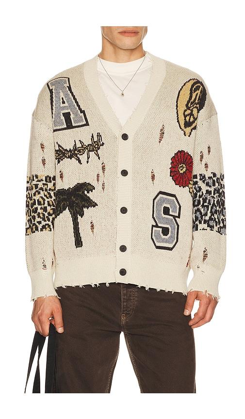 ALLSAINTS Foxx Cardigan in Cream by ALLSAINTS