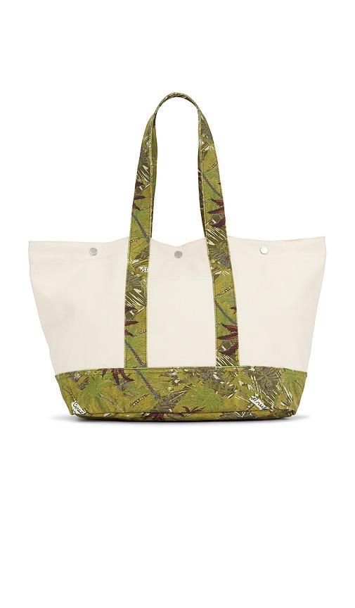 ALLSAINTS Jett Beach Tote Bag in Cream by ALLSAINTS